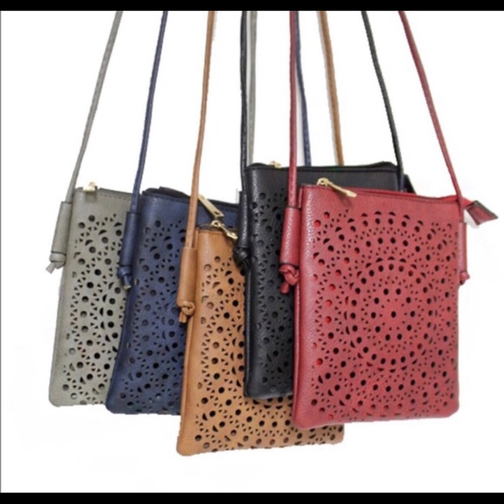 Vegan Crossbody Bag in Black